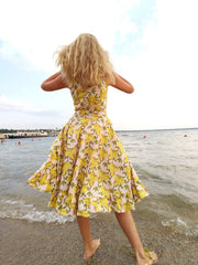 Pink and Lemons dress in Cotton